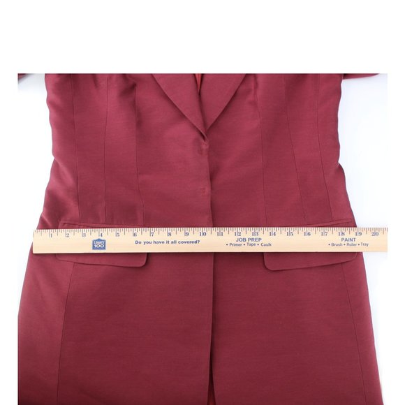 Morgane Le Fay Suit 2 PC Set Long Jacket Pants Silk Cotton Statement Piece 8 - Picture 10 of 16